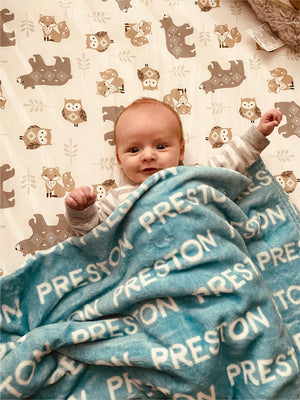 Construction Hearts Custom Minky Blanket (MINKY1053)