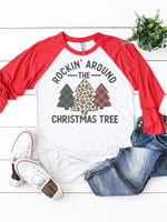 Rockin' Around the Christmas Tree Raglan (XMAS1016-DTG-R)