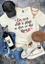I'm Nicer with Wine in my Hand Tee (FOOD1016-DTG-TEE)