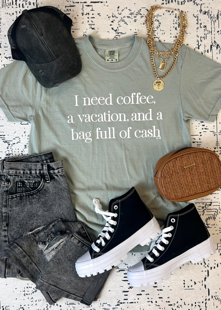 Coffee and Bag of Cash Graphic Tee (EVERYDAY2015-SP-TEE)