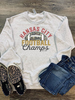 Kansas City Football Champs CAMO Sweatshirt