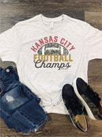 Kansas City Football Champs CAMO Tee Shirt