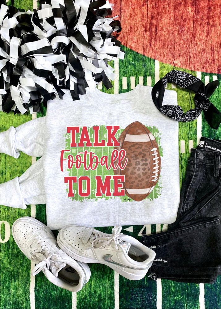 Talk Football to Me Custom Spirit Sweatshirt (FBALL1020-DTG-SS)