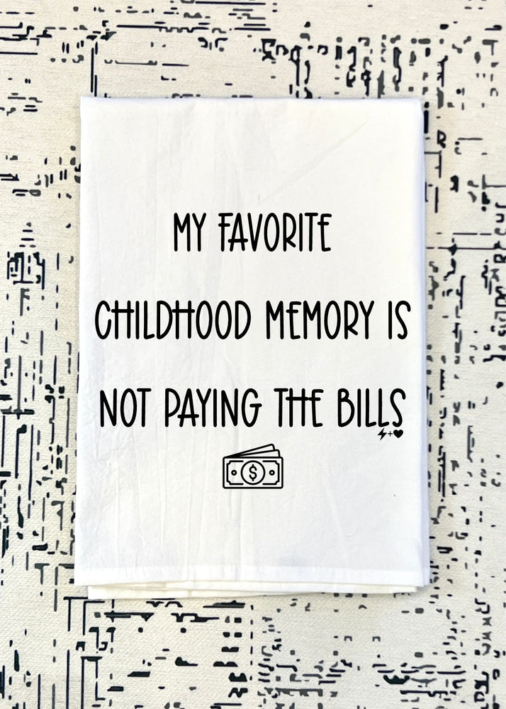Favorite Childhood Memory Flour Sack Tea Towel (FSTT1011)
