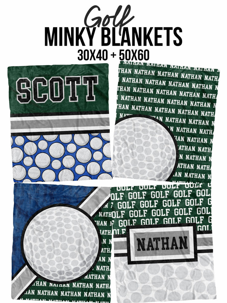 Golf Split Repeat Minky Blanket (MINKY1215)