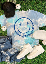 KC Happy Face Tie Dye Tee Shirt (KCBB1006-DTG-TEE)