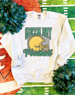Vintage Stripes Green Bay Football Sweatshirt  (GB1007-DTG-SS)