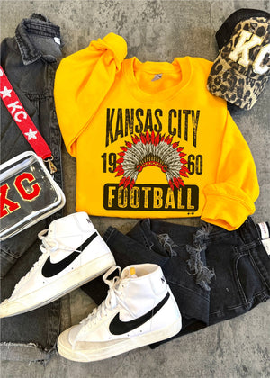 Kansas City Headdress Sweatshirt (KCFB1060-DTF-SS)
