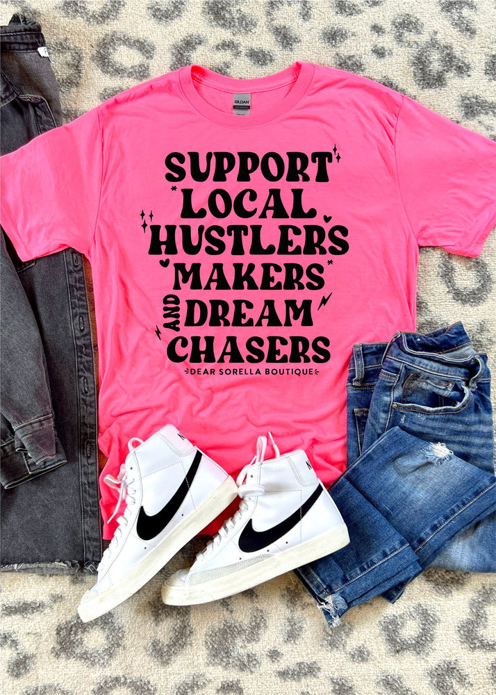 Custom Boutique Hustlers Makers and Dream Chasers Tee (LOGO1007-DTG-TEE)