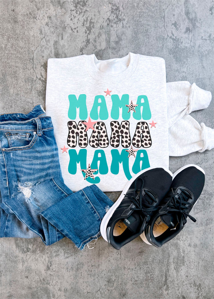 Blue Mama Repeat Sweatshirt (MAMA1003-DTG-SS)