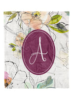 Carlita Floral Custom Minky Blanket (MINKY1002)