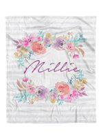 Fresca Floral Custom Minky Blanket (MINKY1014)