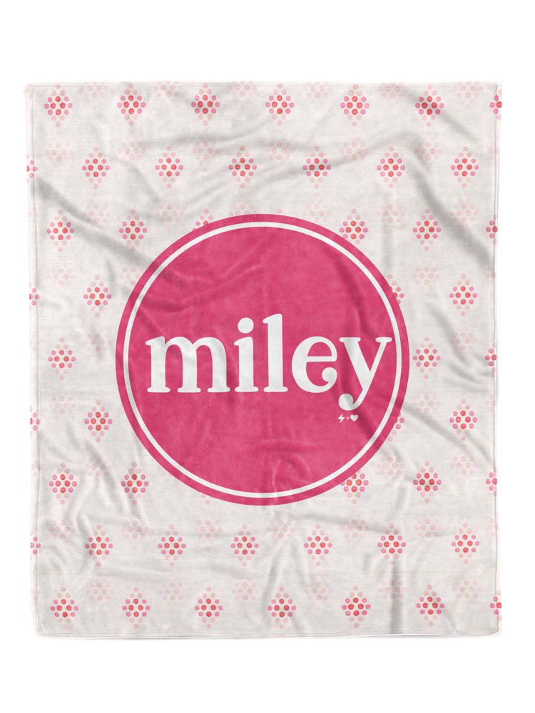 Pretty in Pink Custom Minky Blanket (MINKY1045)