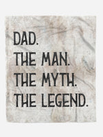 The Man the Myth the Legend Minky Blanket (MINKY1084)