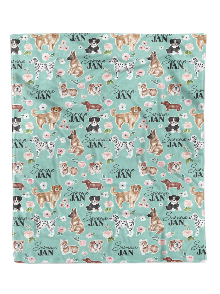 Puppy Love Custom Minky Blanket (MINKY1125)