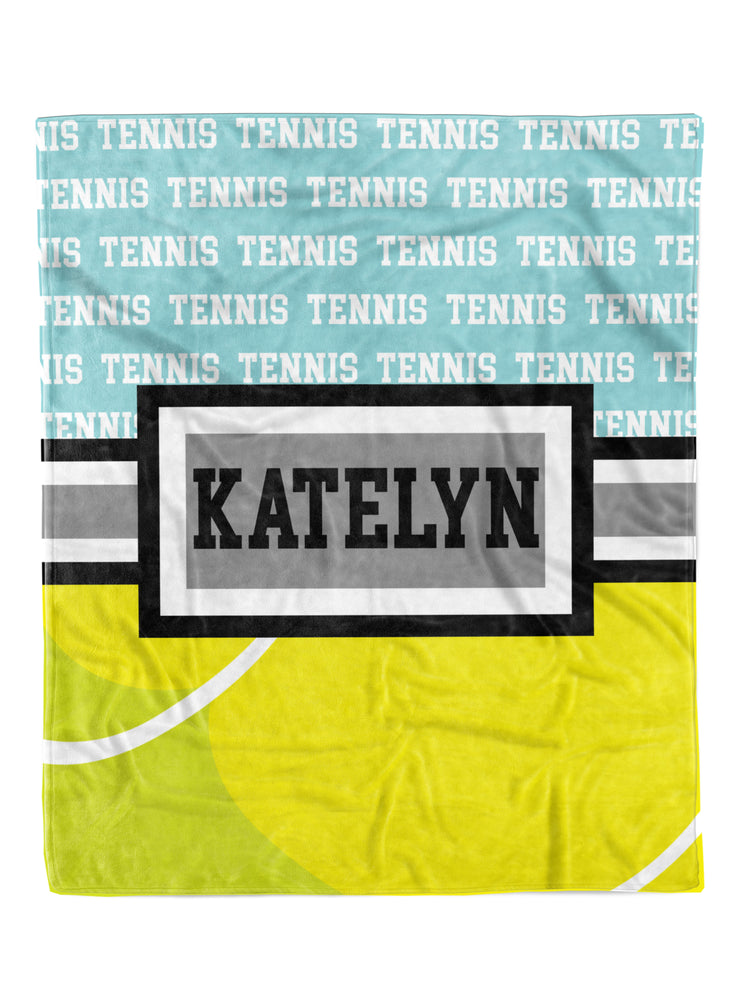 
            
                Load image into Gallery viewer, Tennis Zoomed Minky Blanket (MINKY1179)
            
        