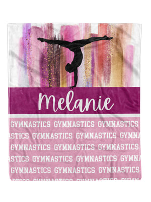 Gymnastics Paint Swatch Minky Blanket (MINKY1203)