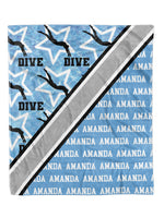 Swim Stars and Dive Minky Blanket (MINKY1205)
