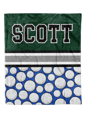 Golf Split Repeat Minky Blanket (MINKY1215)