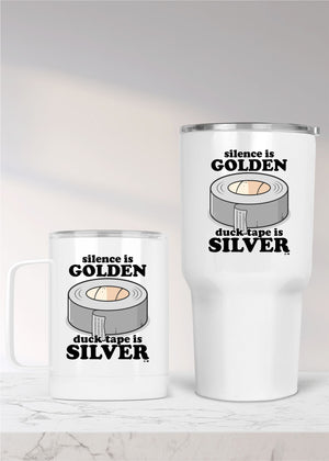 Silence is Golden Metal Convo Drinkware (MM1011)