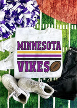 Minnesota Vikes Football Stripes Sweatshirt (MV1005-DTG-SS)