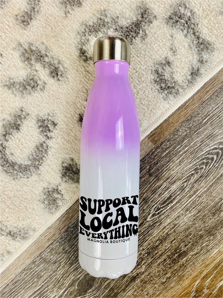 Custom Boutique Support Local Water Bottle