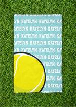 Tennis Ball Name Repeat Custom Rally Towel (RT1002)