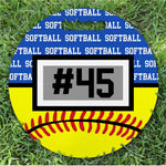 Softball Banner Neoprene Stadium Cushion (SC1019)