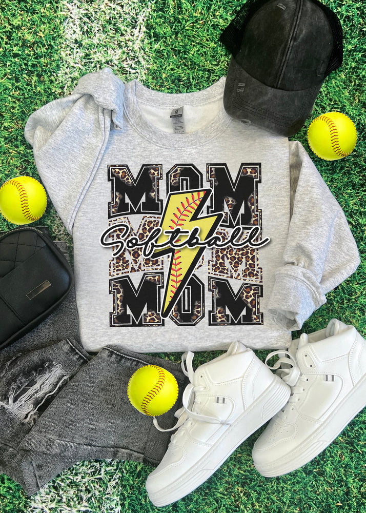 Softball Mom Sweatshirt (SOFTBALL1013-DTG-SS)