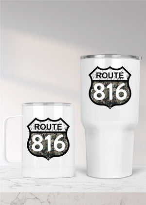 
            
                Load image into Gallery viewer, Camo Route Zip Code Custom State Drinkware (STATEDW1014)
            
        