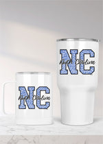Blue Leopard State Custom Metal Drinkware (STATEDW1027)