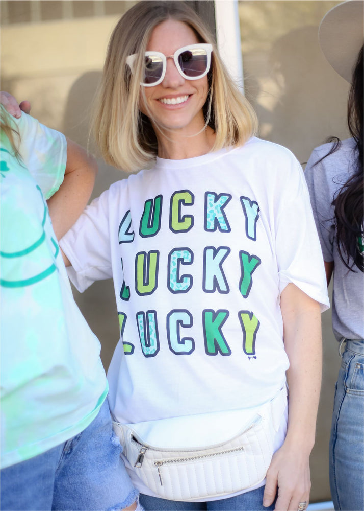 Color Block Lucky St. Patty's Day Tee (STPATTY1009-TEE)