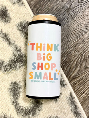 
            
                Load image into Gallery viewer, Custom Boutique Support Small Slim Metal Koozie (White)
            
        