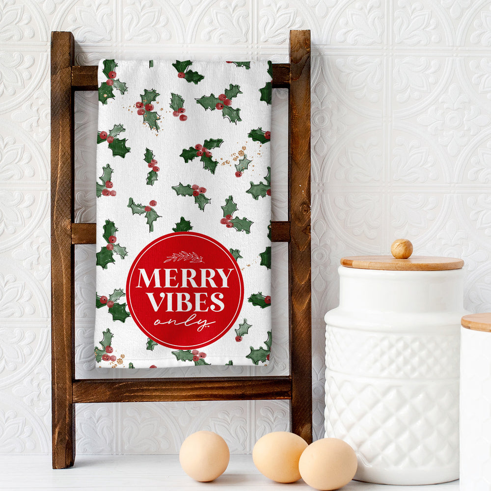 Merry Vibes Tea Towel (TTOWEL1043)