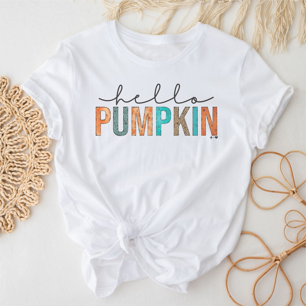 
            
                Load image into Gallery viewer, Hello Pumpkin $12 Graphic Tee (TEE1093)
            
        