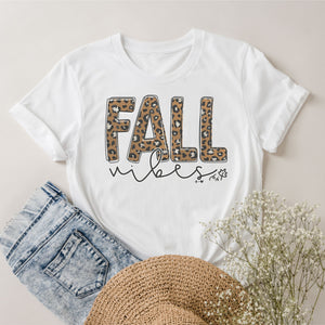 leopard Fall Vibes $12 Graphic Tee (TEE1094)