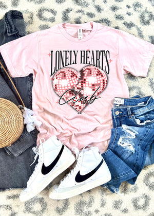 
            
                Load image into Gallery viewer, Lonely Hearts Club Pink Valentine Tee (VTINE1021-DTG-TEE)
            
        