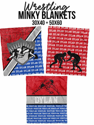 
            
                Load image into Gallery viewer, Wrestling Split Minky Blanket (MINKY1213)
            
        